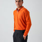 CLASSIC FULL SLEEVES POLO - ORANGE