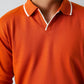 CLASSIC FULL SLEEVES POLO - ORANGE