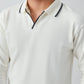 CLASSIC FULL SLEEVES POLO - WHITE