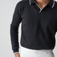 CLASSIC FULL SLEEVES POLO - BLACK