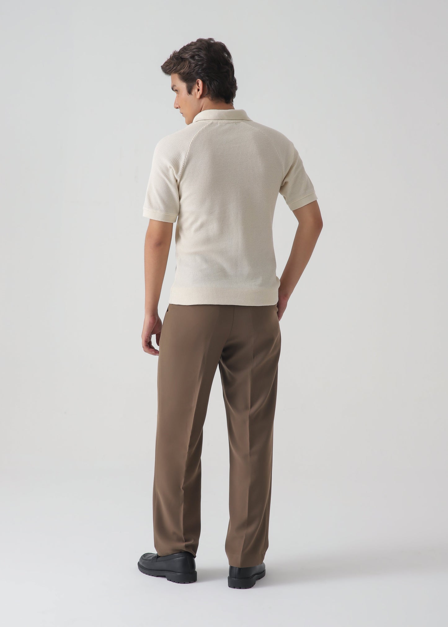 TEXTURED POLO | BEIGE
