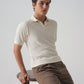 TEXTURED POLO | BEIGE