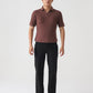 TEXTURED POLO | BROWN