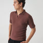 TEXTURED POLO | BROWN