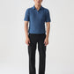 TEXTURED POLO | OXFORD BLUE