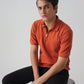 DROP NEEDLE ZIP POLO | RUST