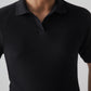 TEXTURED POLO | BLACK