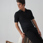 TEXTURED POLO | BLACK