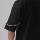 DROP SHOULDER POLO | BLACK