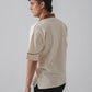 DROP SHOULDER POLO | BEIGE