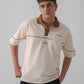 DROP SHOULDER POLO | BEIGE