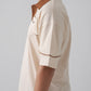 DROP SHOULDER POLO | BEIGE