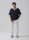 DROP SHOULDER POLO | NAVY
