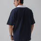 DROP SHOULDER POLO | NAVY